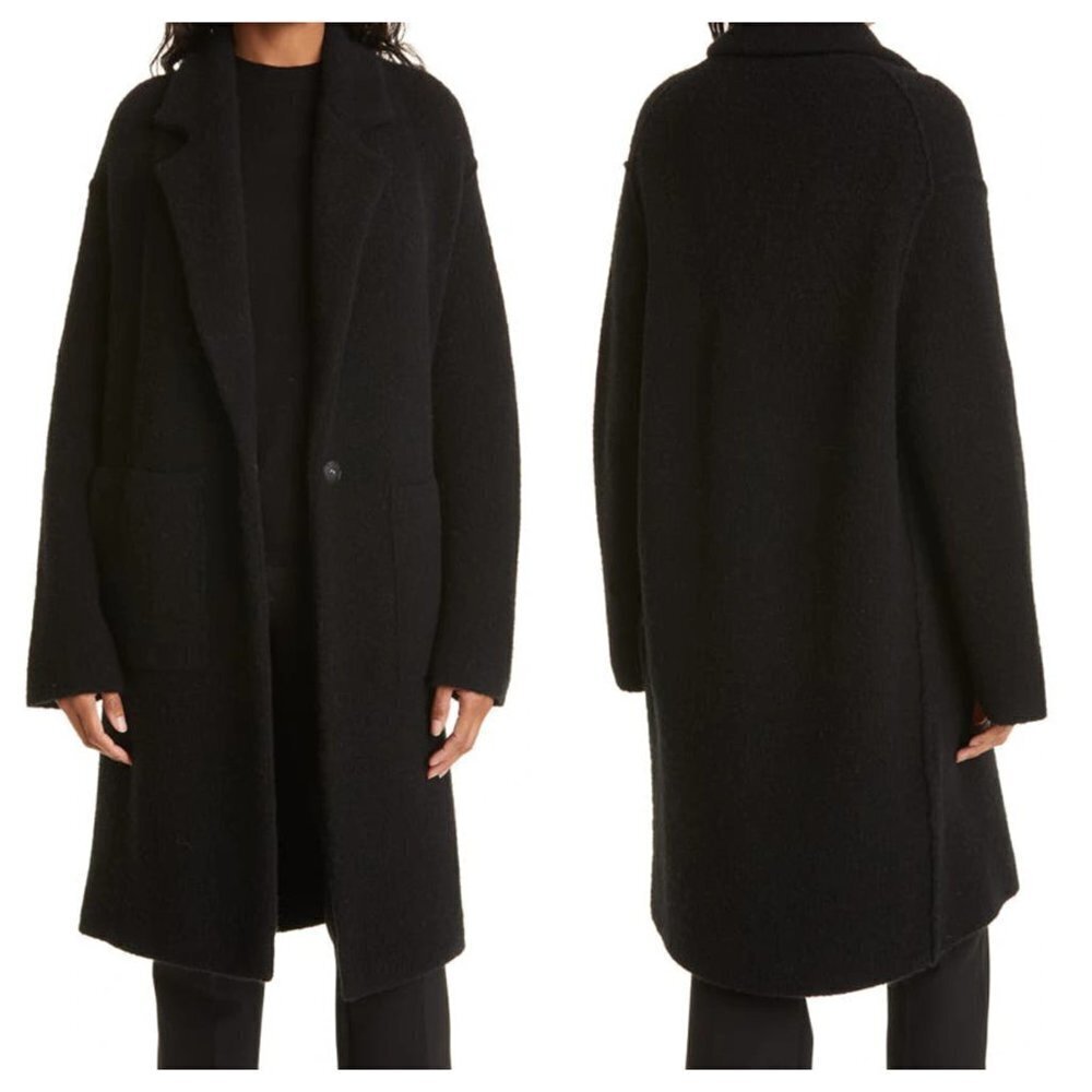 New Vince Women's L Merino Wool Blend Longline Cardigan Nwt $545